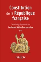 Constitution de la République française. 2018 - 15e éd., 2018