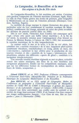 Le Languedoc, le Roussillon et la mer, Des origines à la fin du XXème siècle - Tome 2
