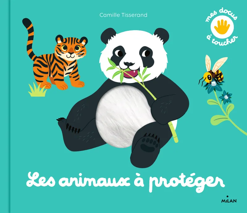Livres Jeunesse Les tout-petits Albums animés et pop-up Mes docus à toucher, Les animaux à protéger Pascale Hédelin
