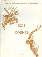 Bois et cornes - Museum d'histoire naturelle de Bordeaux.