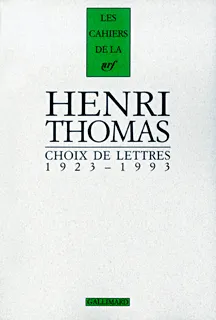 Choix de lettres, (1923-1993)