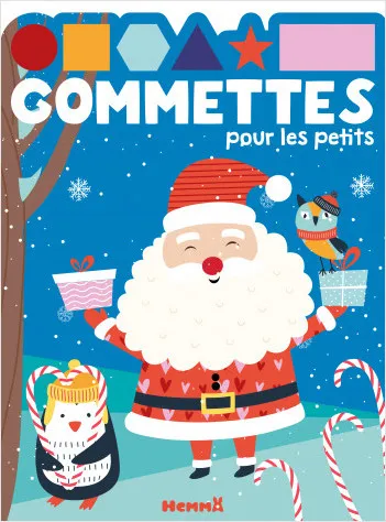 Livres Jeunesse Loisirs et activités Gommettes pour les petits (Père Noël et pingouin) Collectif