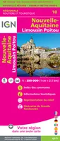 [France] : carte régionale, routière et touristique, 10, Nr10 Nouvelle-Aquitaine (Limousin-Poitou)  1/250 0