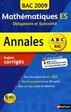 ANNAL ABC MATH ES N°5 obli+spe COR 2009