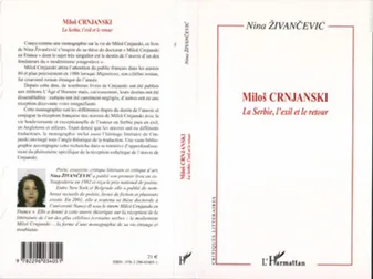 Milos Crnjanski, La Serbie, l'exil et le retour