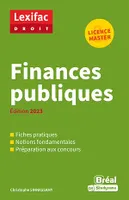 Finances publiques - Licence, Master - Édition 2023