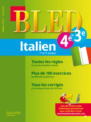 Cahier Bled - Italien 4e/3e - 13-15 ans