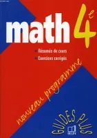 Math, 4e, nouveau programme