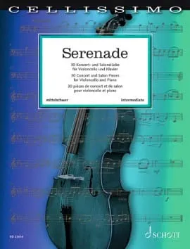 Serenade, 30 pièces de concert et de salon pour violoncelle et piano. cello and piano.