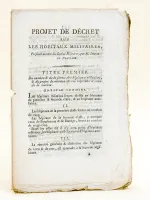Projet de décret sur les hôpitaux militaires, présenté au nom du Comité Militaire, par M. Louis de Noailles.