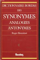 Dictionnaire bordas des synonymes, analogies, antonymes [Hardcover]