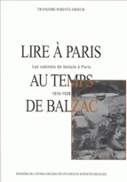 Lire à Paris au temps de Balzac, Les cabinets de lecture à Paris, 1815-1830