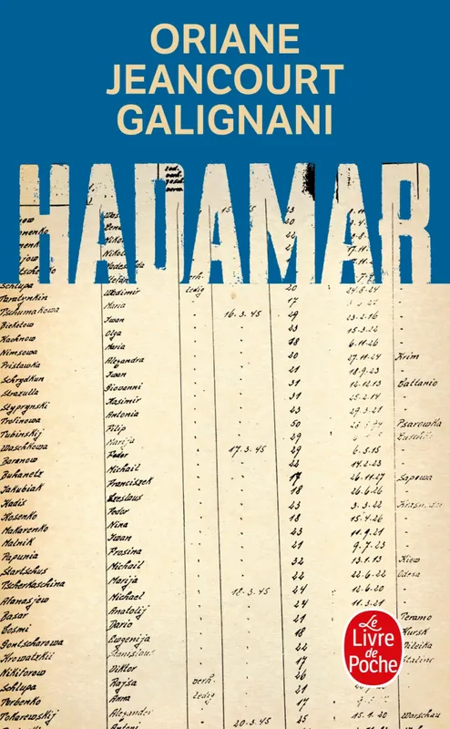 Livres Littérature et Essais littéraires Romans contemporains Francophones Hadamar Oriane Jeancourt Galignani