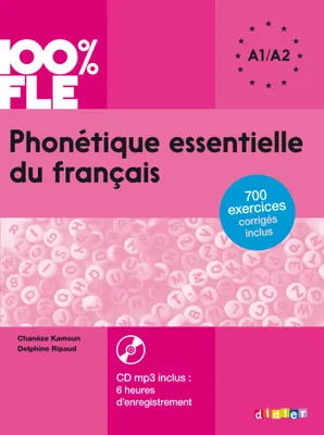 Phonétique essentielle du français niv. A1 A2 - Livre + CD mp3, A1-a2