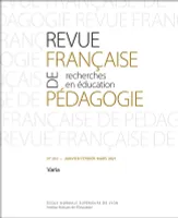 Revue française de pédagogie, n°210/2021, Varia