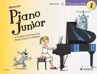 Vol. 1, Piano Junior: Performance Book 1, A Creative and Interactive Piano Course for Children. piano.