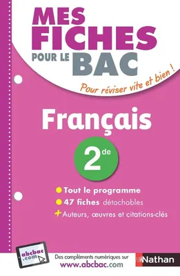 Mes fiches ABC du BAC Français 2de