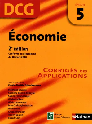 Economie - épreuve 5 - DCG corrigés, Format : ePub 2