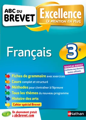 ABC Excellence Brevet Français 3e - Nouveau brevet