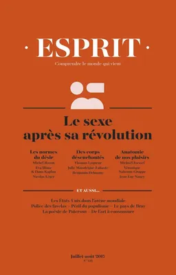 Esprit - Le sexe après sa révolution - Juillet-août 2017