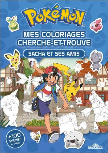 Pokémon - Mes coloriages cherche-et-trouve - Sacha et ses amis The Pokémon Company