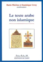 Le texte arabe non islamique-Studia Arabica XI