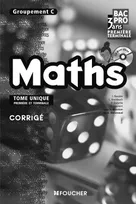 Mathématiques Groupement C 1re Tle Bac Pro Corrigé