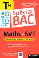 Spécial Bac Compil de Fiches Maths-SVT Tle Bac 2024, Tout le programme des 2 spécialités en 119 fiches visuelles
