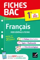 Fiches bac Français 1re générale & techno Bac 2022, nouveau programme de Première