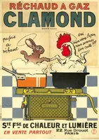 Carnet ligné Affiche Réchaud à gaz Clamond