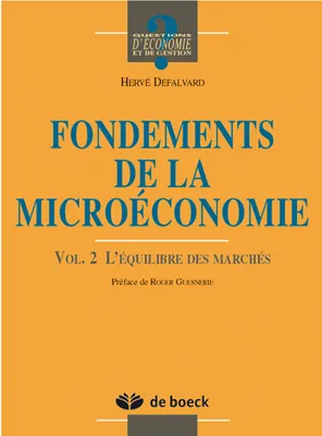 Vol. 2, L'équilibre des marchés, Fondements de la microéconomie