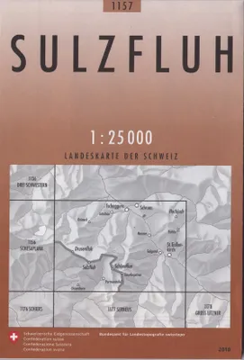 Carte nationale de la Suisse, 1157, Sulzfluh 1157