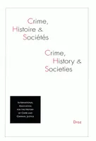 Crime, Histoire et Sociétés, 2008/1