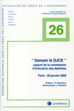 demain le djce, Rapport de la commission d'évaluation des diplômes, paris, le 28 janvier 2009