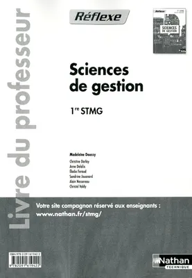 Sciences de gestion - 1re STMG Pochette Réflexe STMG