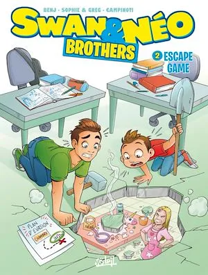 Swan et Néo - Brothers  T02, Escape game