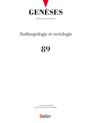 Genèses 89, <SPAN>Anthropologie et sociologie</SPAN>