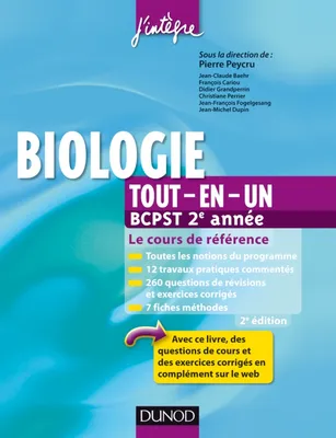 Biologie tout-en-un BCPST 2e année - 2e ed - Le cours de référence, Le cours de référence