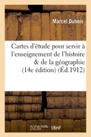 Cartes d'étude pour servir à l'enseignement de l'histoire & de la géographie, Moyen Age 14e édition