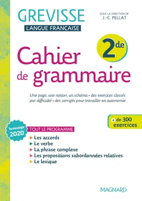 Cahier Grevisse 2de (2022)