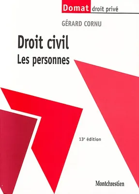 droit civil. les personnes - 13ème édition, les personnes