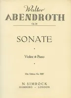 Sonata, op. 26. violin and piano.