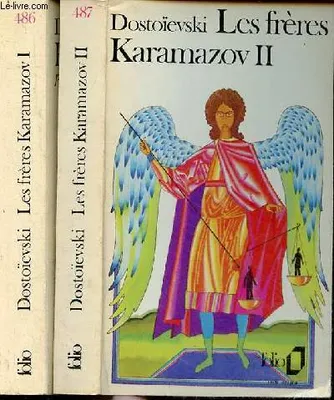 Les frères Karamazov - Tome 1 + Tome 2 (2 volumes) - Collection folio n°486-487.