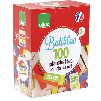 Batibloc - Planchettes de construction colorées