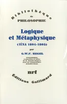 Logique et métaphysique, (Iéna, 1804-1805)