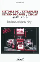 Histoire de l'entreprise Letard Degasne/Kiplay