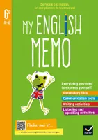 My English Memo - Anglais 6e- Éd. 2021 - Cahier élève