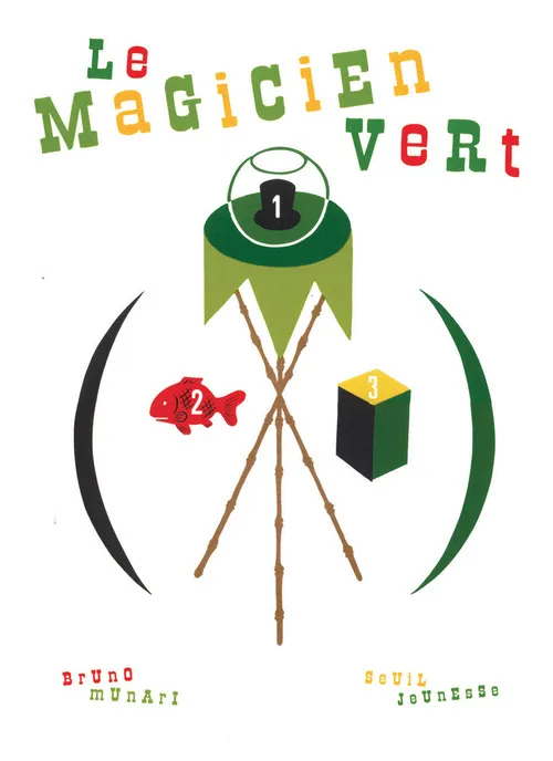Livres Jeunesse de 3 à 6 ans Livres animés et pop-up Le Magicien vert Bruno Munari