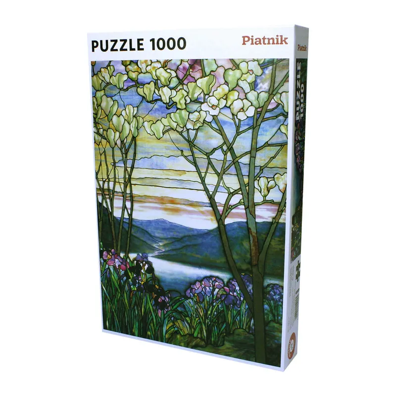 Jeux et Puzzles Puzzles Puzzle - MAGNOLIA ET IRIS TIFFANY - 1000 pièces Magnolias et iris TIFFANY
