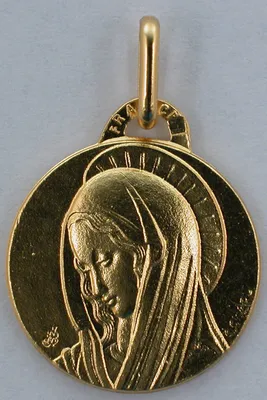 MEDAILLE PLAQUE OR VIERGE